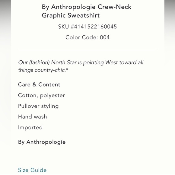 By Anthropologie Crew-Neck Graphic Saddle Up Sweatshirt in Size Medium - Picture 4 of 11